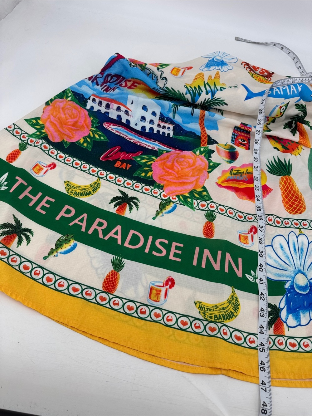 Vintage 70s Resortwear Vacation Cruise Linen Tropical Boho Sun Summer Midi Dress - Picture 13 of 14